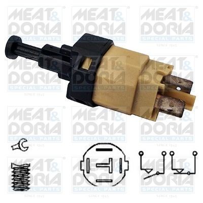 MEAT & DORIA Stop light switch OPEL Vectra B CC (J96) new 35010