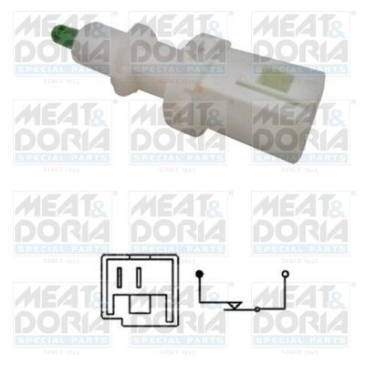 MEAT & DORIA Mechanical, 2-pin connector Number of pins: 2-pin connector Stop light switch 35011 buy