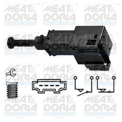MEAT & DORIA 35035 Brake Light Switch 1J0 945 511F