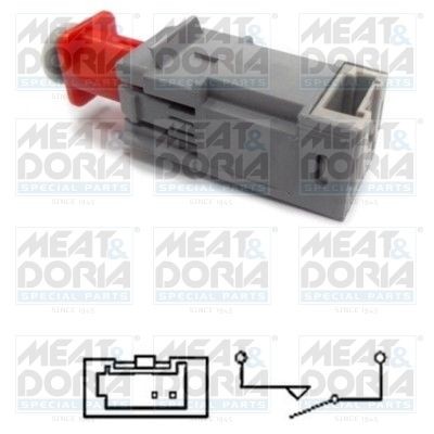 MEAT & DORIA 35066 Brake stop light switch OPEL Meriva A (X03) 1.7 CDTI (E75) 100 hp Diesel 2007
