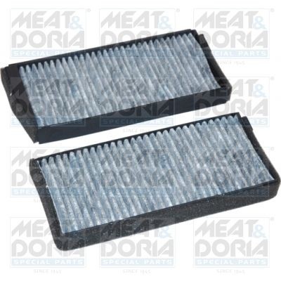 17051FK-X2 MEAT & DORIA Pollen filter MAZDA Activated Carbon Filter, 218 mm x 98 mm x 22 mm, Plastic