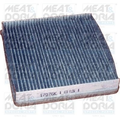 MEAT & DORIA Activated Carbon Filter, 201 mm x 196 mm x 36 mm Width: 196mm, Height: 36mm, Length: 201mm Cabin filter 17076K buy