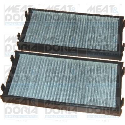 17483FK-X2 MEAT & DORIA Pollen filter MINI Activated Carbon Filter, 293 mm x 140 mm x 34 mm, Plastic