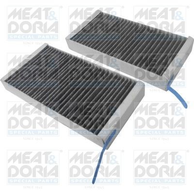 Air conditioner filter MEAT & DORIA Activated Carbon Filter, 232 mm x 114 mm x 30 mm - 17563K-X2