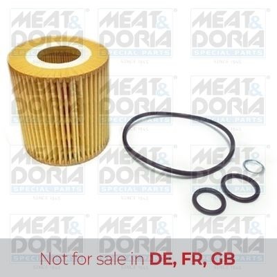 Original 14086 MEAT & DORIA Engine oil filter BMW