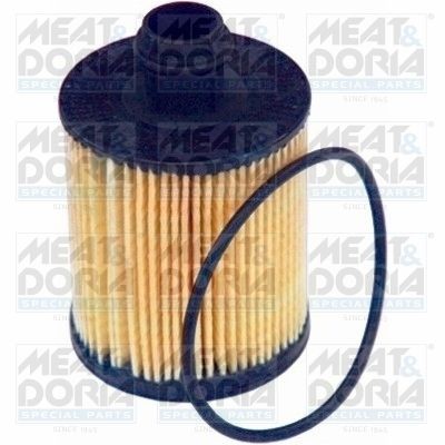 Opel ASTRA Engine oil filter 8125749 MEAT & DORIA 14116 online buy
