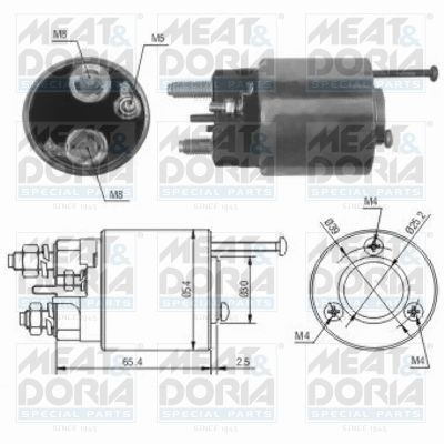 Original 46012 MEAT & DORIA Starter solenoid switch PEUGEOT