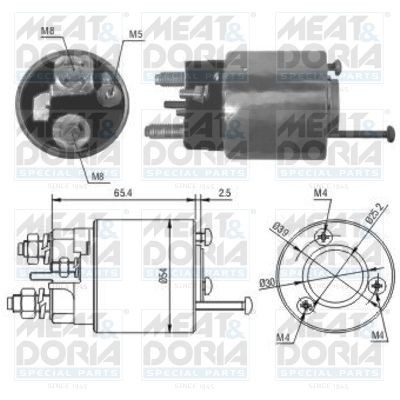 497 MEAT & DORIA 46018 Starter motor 5802 F1