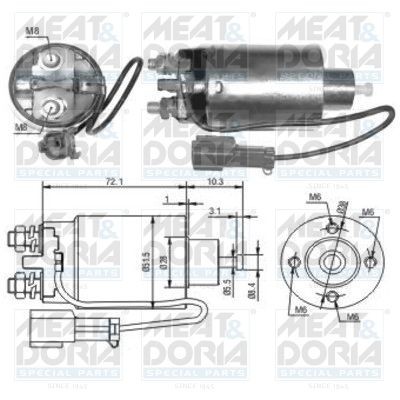 4792 MEAT & DORIA 46038 Starter motor M1T72085