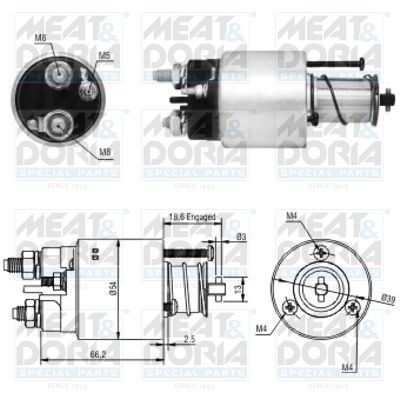 1496 MEAT & DORIA 46054 Starter motor 5802-E1