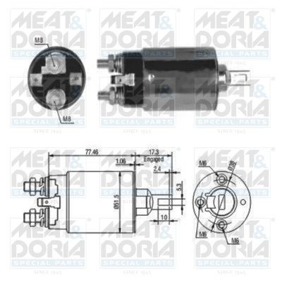 691 MEAT & DORIA 46057 Starter motor M2T-58681