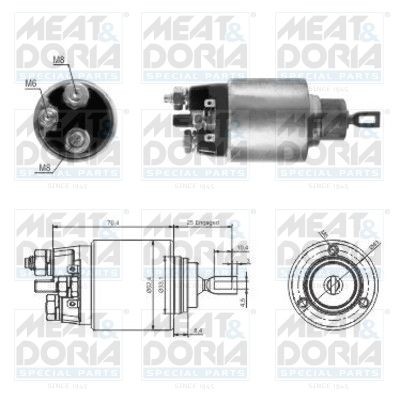 Original MEAT & DORIA 5381 Starter motor solenoid 46061 for MERCEDES-BENZ SPRINTER
