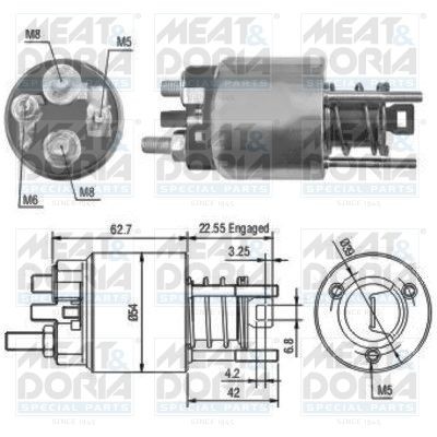 46080 MEAT & DORIA Starter motor solenoid BMW
