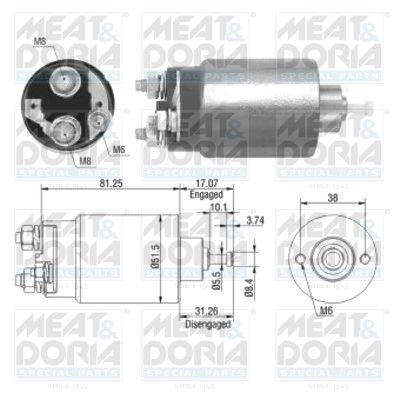 1761 MEAT & DORIA 46082 Starter motor 1 061 458