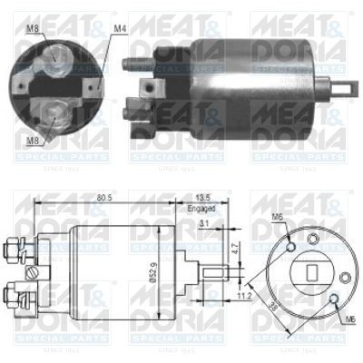 981 MEAT & DORIA 46098 Starter motor S24-07