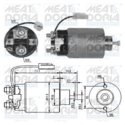 696 MEAT & DORIA 46114 Starter motor M1T70481