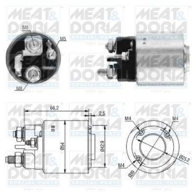 46131 MEAT & DORIA Starter motor solenoid SAAB