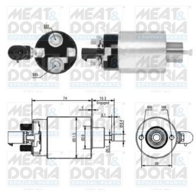 46171 MEAT & DORIA Starter motor solenoid JEEP