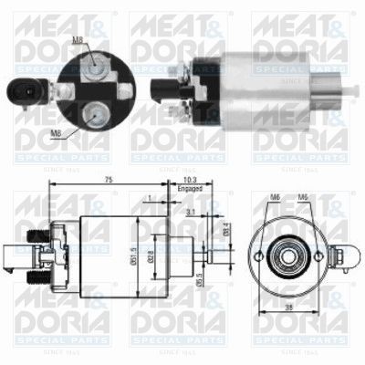 MEAT & DORIA 46172 Starter solenoid JEEP experience and price