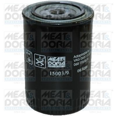 15003/9 MEAT & DORIA Oil filters SKODA 3/4-16 UNF, Spin-on Filter