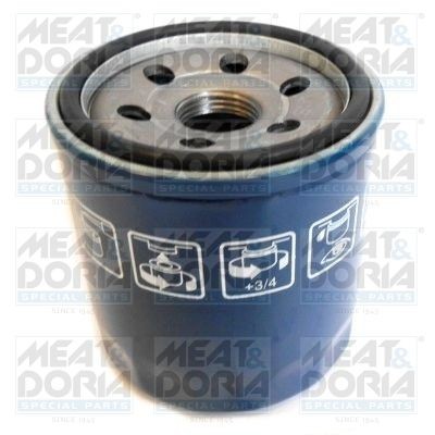 MEAT & DORIA 15570 Oil filter M 18 X 1,5, Spin-on Filter