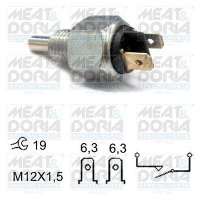 MEAT & DORIA 36023 Reverse light switch IVECO Daily I Box Body / Estate 2.4 30-8 72 hp Diesel 1983 price