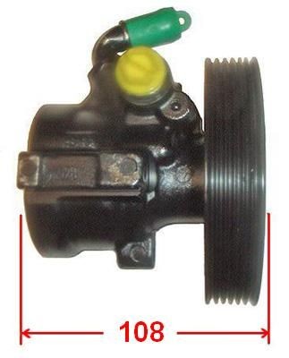 LIZARTE 04.07.0381-1 Power steering pump Hydraulic, Number of ribs: 6, Belt Pulley Ø: 126 mm, black