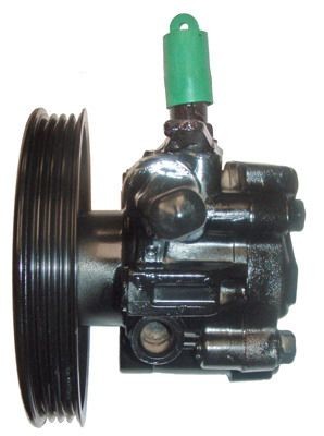 04.75.1650-1 LIZARTE Steering pump MITSUBISHI Hydraulic, Number of ribs: 4, Belt Pulley Ø: 129 mm, black