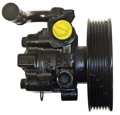 04.76.0617-1 LIZARTE Steering pump HYUNDAI Hydraulic, Number of ribs: 6, Belt Pulley Ø: 118 mm, black