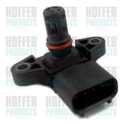 HOFFER with integrated air temperature sensor Number of pins: 4-pin connector MAP sensor 7472165 buy