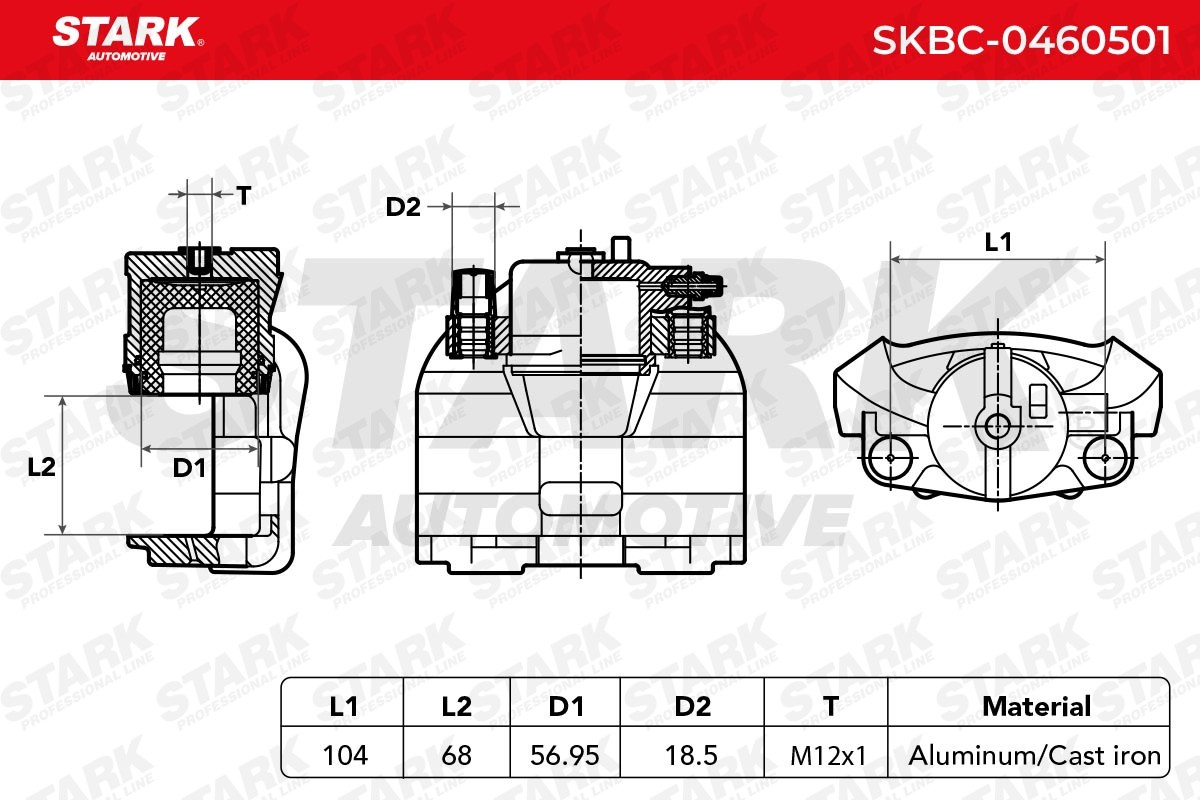 OEM-quality STARK SKBC-0460501 Brake caliper