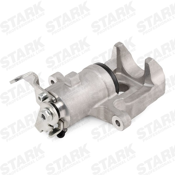 STARK SKBC-0460509 Brake caliper Aluminium, Rear Axle Left, for vehicles with electric parking brake