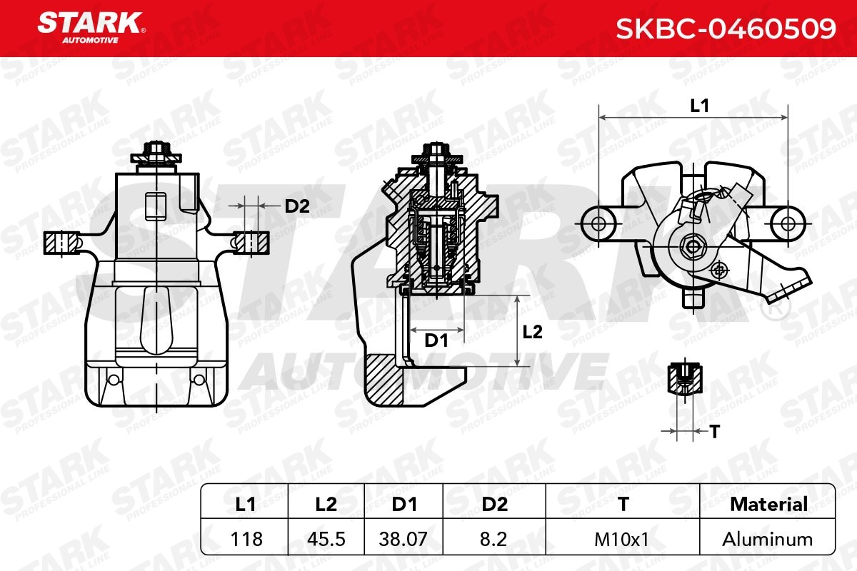 OEM-quality STARK SKBC-0460509 Brake caliper