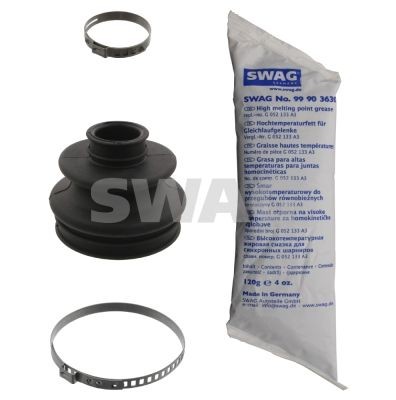 SWAG 10 93 8941 Bellow Set, drive shaft Rear Axle, Wheel Side, Rubber