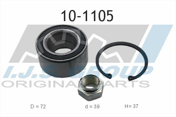 IJS GROUP 10-1105 Wheel bearing kit 2S6J1K0-18AA