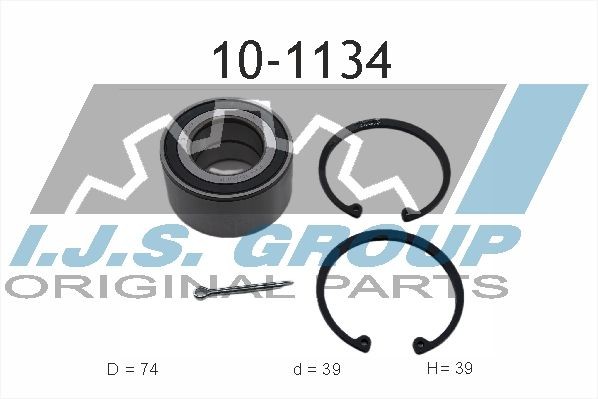 IJS GROUP Front Axle, 74 mm Inner Diameter: 39mm Wheel hub bearing 10-1134 buy