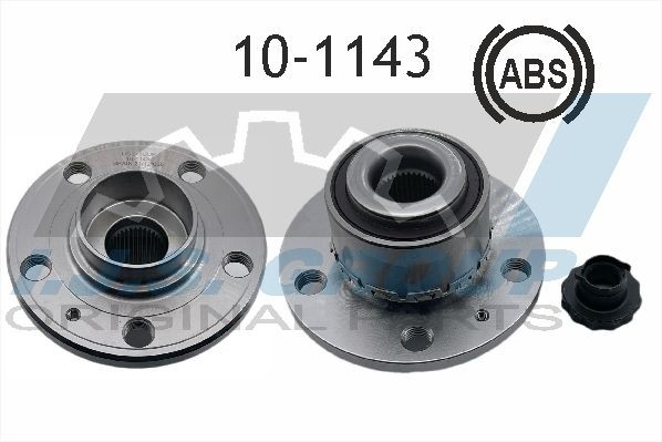 IJS GROUP 10-1143 Wheel bearing kit Front Axle, with integrated ABS sensor, 72 mm