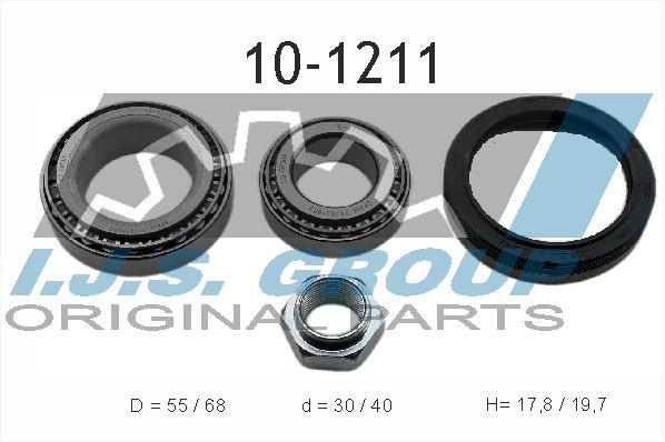IJS GROUP 10-1211 Wheel bearing kit Rear Axle, Left, Right, 54,9 mm