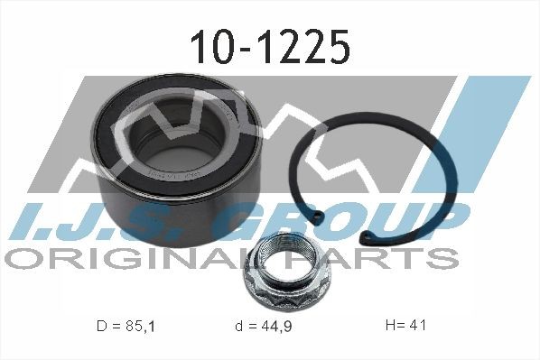 IJS GROUP 10-1225 Wheel bearing kit Rear Axle, with integrated ABS sensor, 85,1 mm