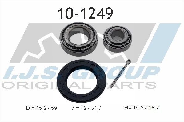 IJS GROUP 10-1249 Wheel bearing kit 10734801