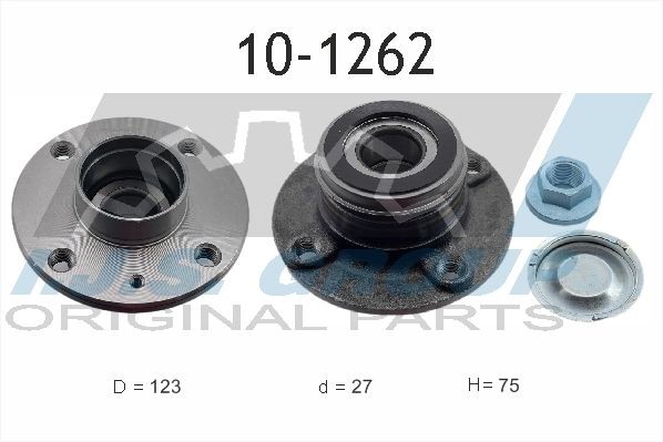 IJS GROUP 10-1262 Wheel bearing kit Rear Axle, Left, Right, 123 mm