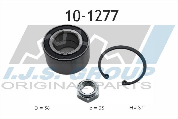 IJS GROUP Front Axle, Left, Right, 68 mm Inner Diameter: 35mm Wheel hub bearing 10-1277 buy