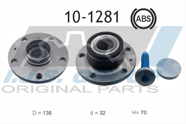 IJS GROUP 10-1281 Wheel bearing kit 8S0 598 611