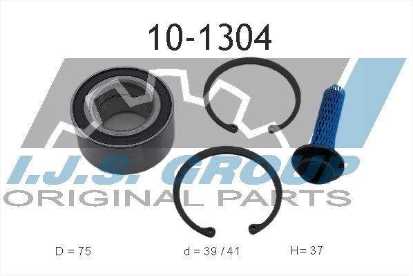 IJS GROUP 10-1304 Wheel bearing kit both sides, 75 mm