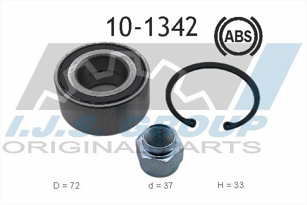 IJS GROUP 10-1342 Wheel bearing kit 329711