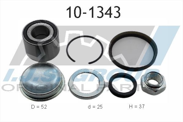 IJS GROUP 10-1343 Wheel bearing kit 334909
