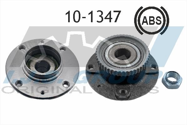 10-1347 IJS GROUP Wheel bearings CITROËN Rear Axle, Left, Right, with integrated ABS sensor, 129 mm