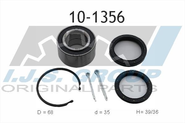 IJS GROUP Front Axle, 68 mm Inner Diameter: 35mm Wheel hub bearing 10-1356 buy