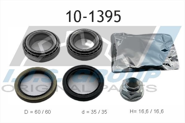 IJS GROUP 10-1395 Wheel bearing kit 96316762