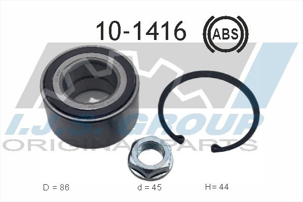 IJS GROUP 101416 Hub assembly Fiat Scudo 270 1.6 D Multijet 90 hp Diesel 2014 price